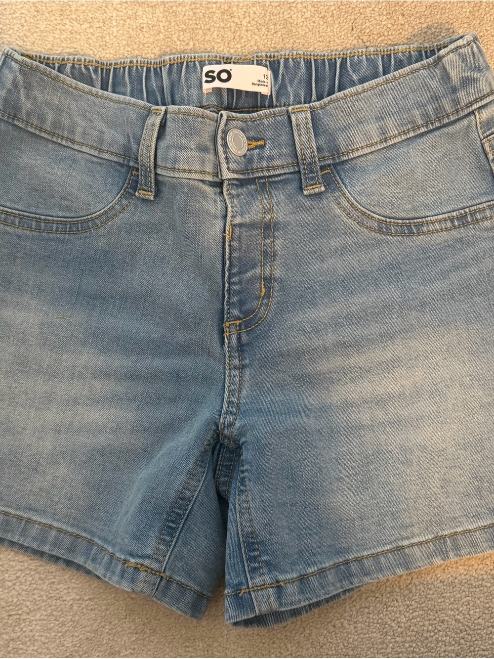 SO Light Wash Denim Girls' Shorts
